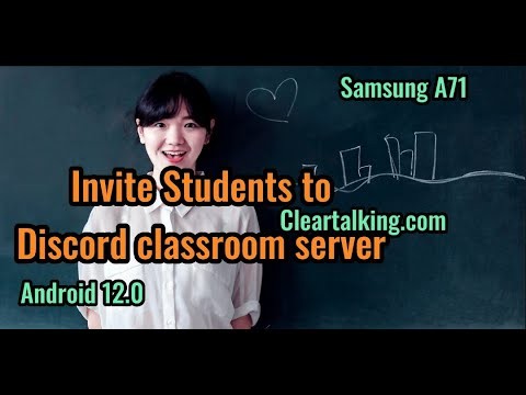 How to invite students to Discord Classroom Server?