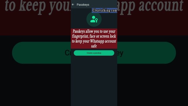 How can you use Create Pass-Keys on your WhatsApp? #whatsapp #android #shortsvideo #password