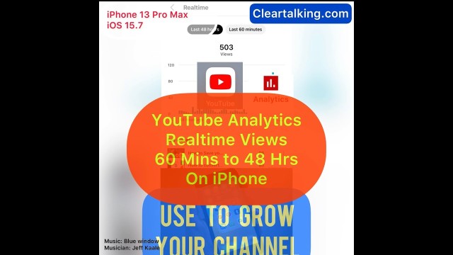 How to check real-time views of your YouTube channel on iPhone?