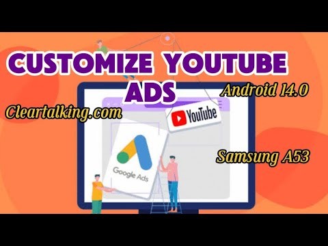 Customize YouTube Ads you see on YouTube?
