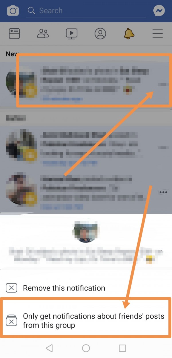 How to get notifications about friend's post from facebook group