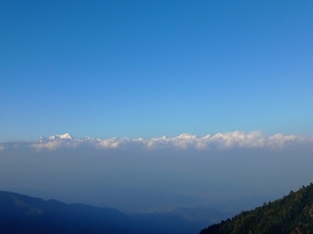 Mountain range from Narayanthan Nepal