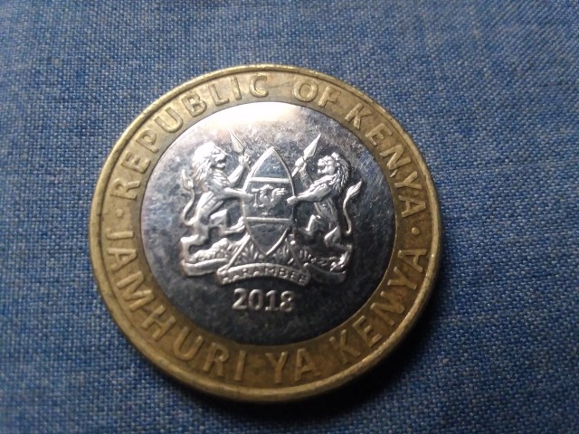 New generation 10 shillings Kenyan coin